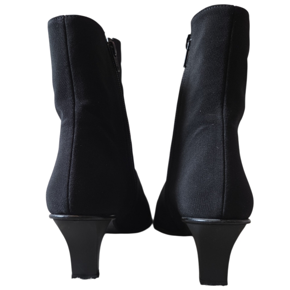 Stuart Weitzman Gore-Tex Black Heeled Boots 7.5 - Picture 6 of 16